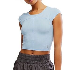 Free People Movement Tempo Ribbed Baby Tee NWT